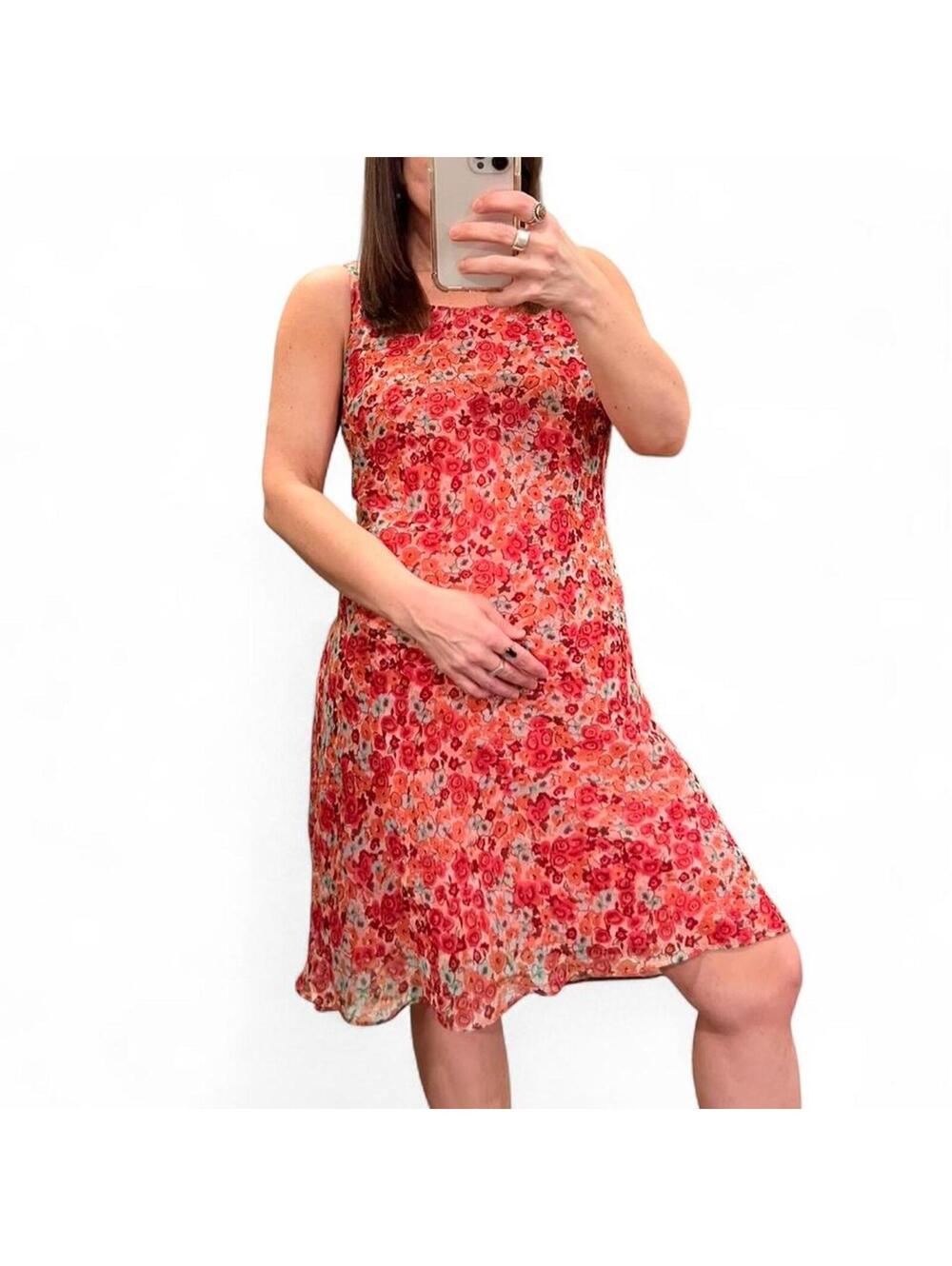 Vintage Floral Mini Dress Y2K 90s Fit & Flare
